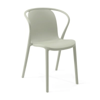 Stacking chair with armrests for indoor and outdoor use - Pierre