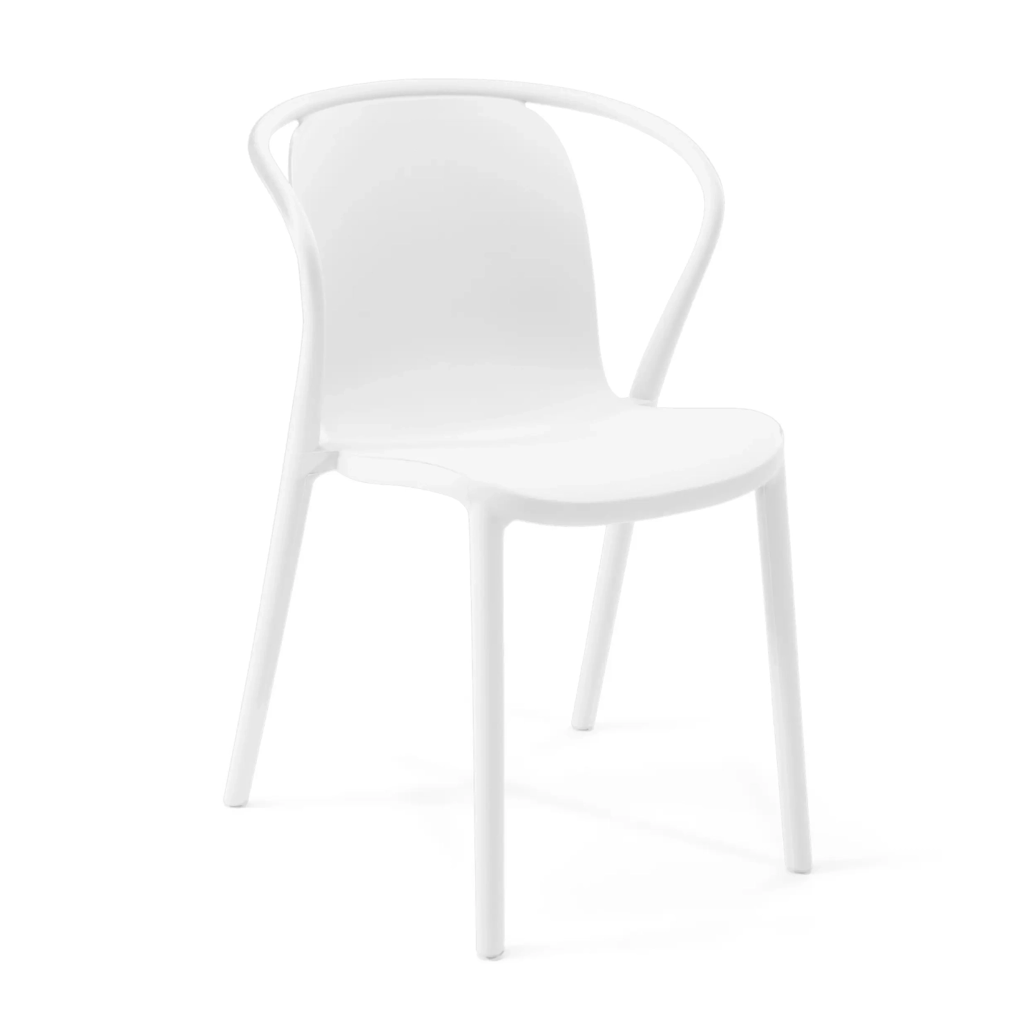 Chaise empilable avec accoudoirs pour l'intérieur et l'extérieur - Pierre
