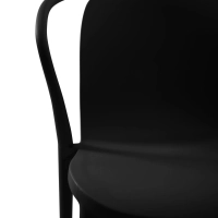 Chaise empilable avec accoudoirs pour l'intérieur et l'extérieur - Pierre