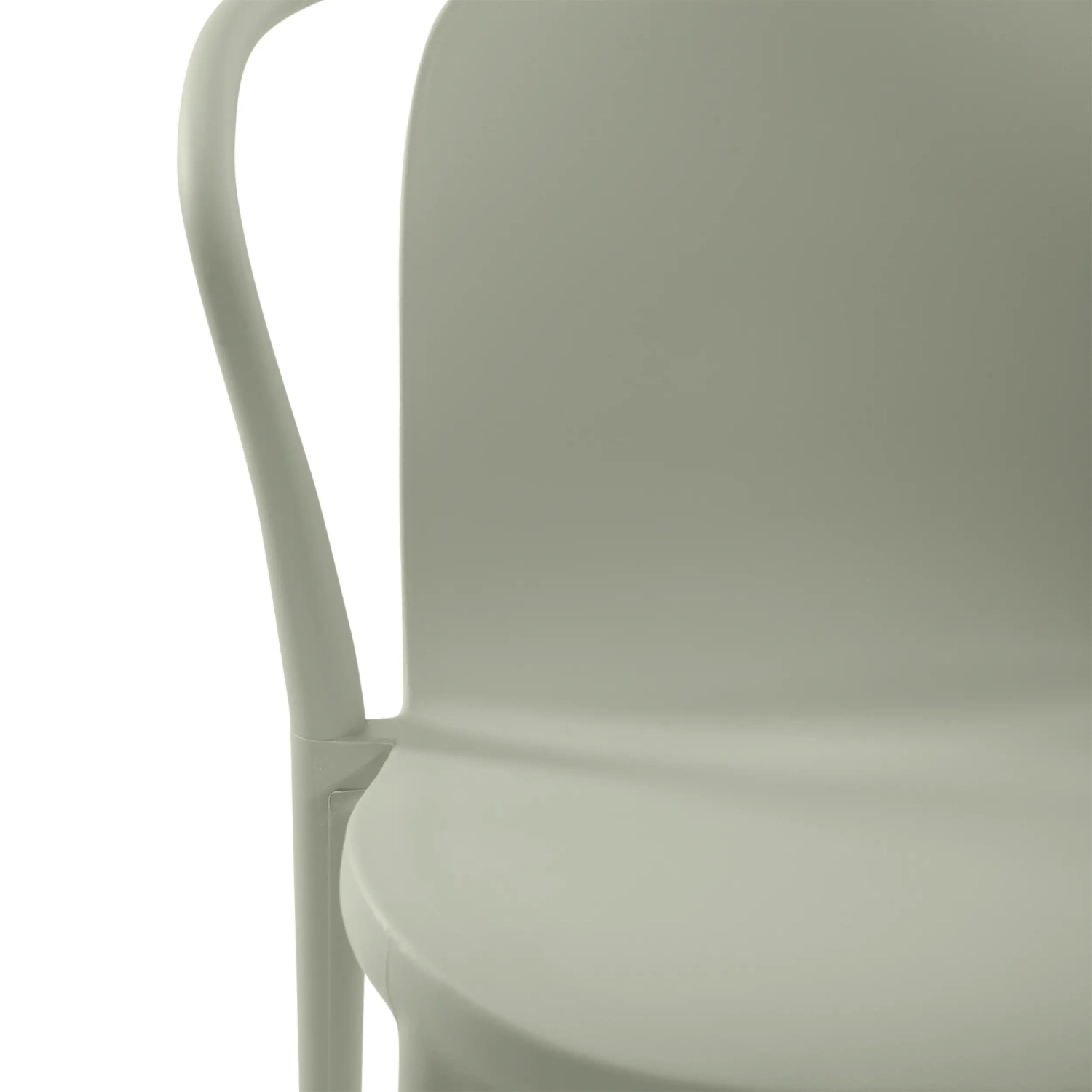 Stacking chair with armrests for indoor and outdoor use - Pierre