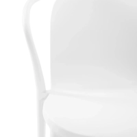 Chaise empilable avec accoudoirs pour l'intérieur et l'extérieur - Pierre
