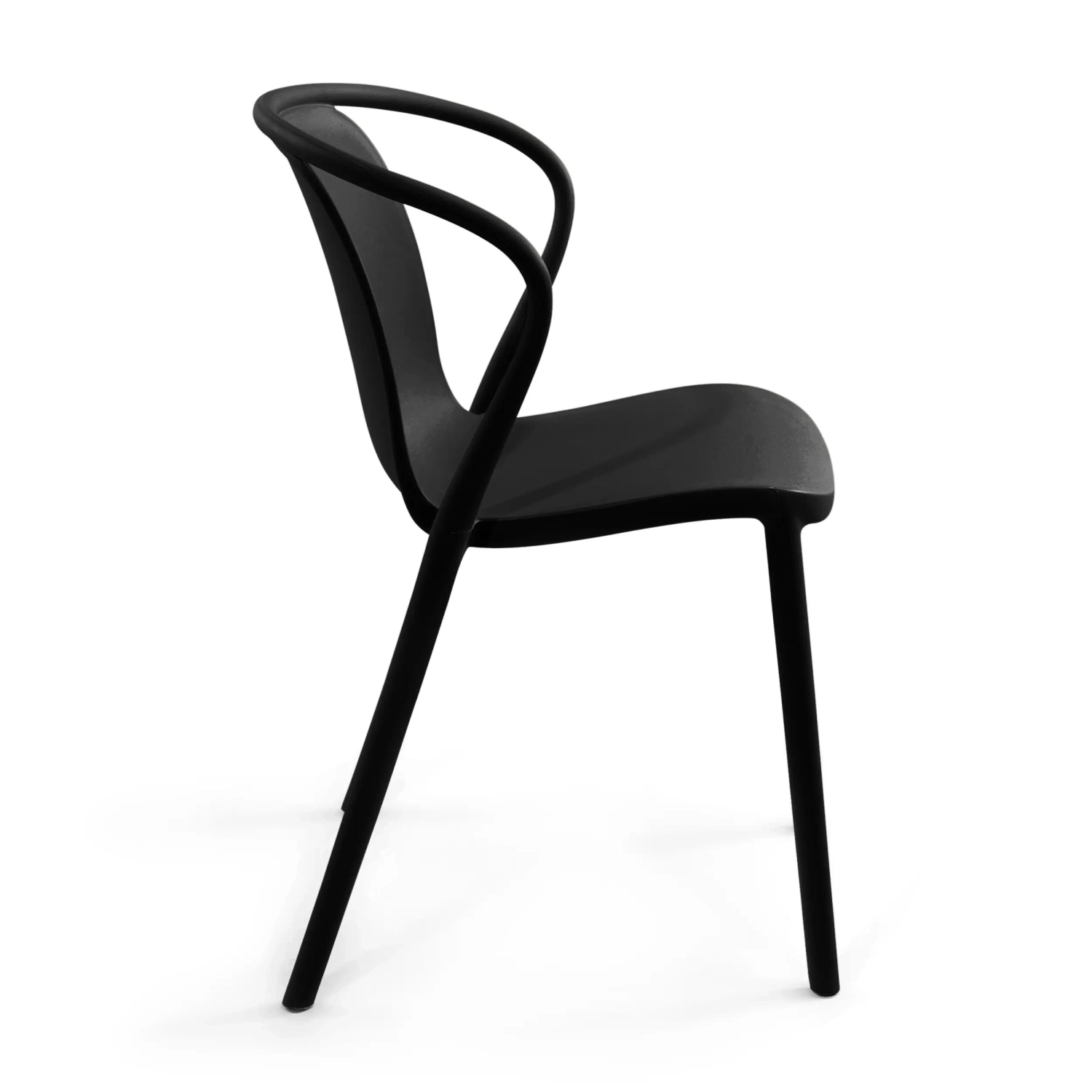 Stacking chair with armrests for indoor and outdoor use - Pierre