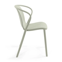 Stacking chair with armrests for indoor and outdoor use - Pierre