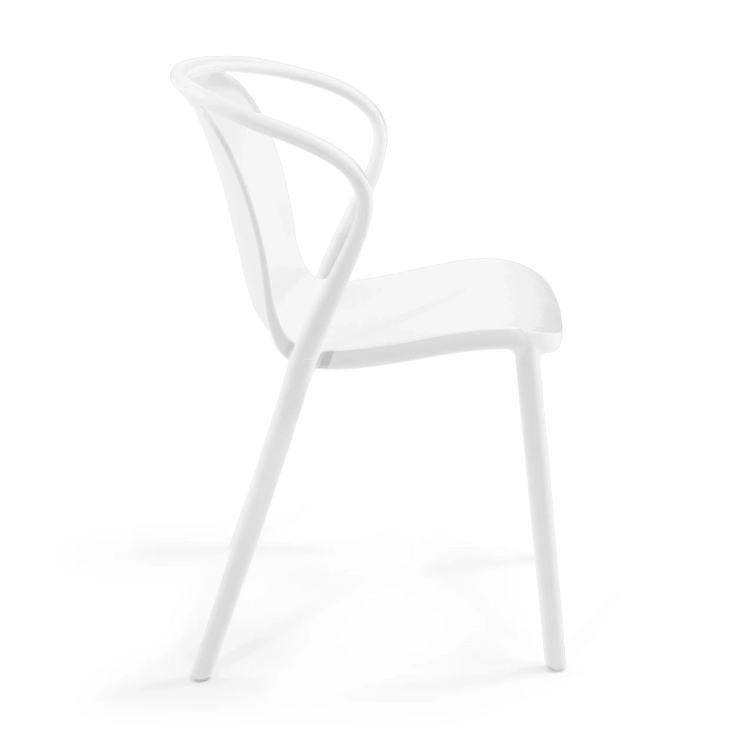 Chaise empilable avec accoudoirs pour l'intérieur et l'extérieur - Pierre
