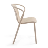 Chaise empilable avec accoudoirs pour l'intérieur et l'extérieur - Pierre
