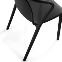 Chaise empilable avec accoudoirs pour l'intérieur et l'extérieur - Pierre
