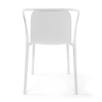 Chaise empilable avec accoudoirs pour l'intérieur et l'extérieur - Pierre