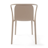 Chaise empilable avec accoudoirs pour l'intérieur et l'extérieur - Pierre