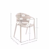 Designová židle pro vnitřní i venkovní použití - Alpstone