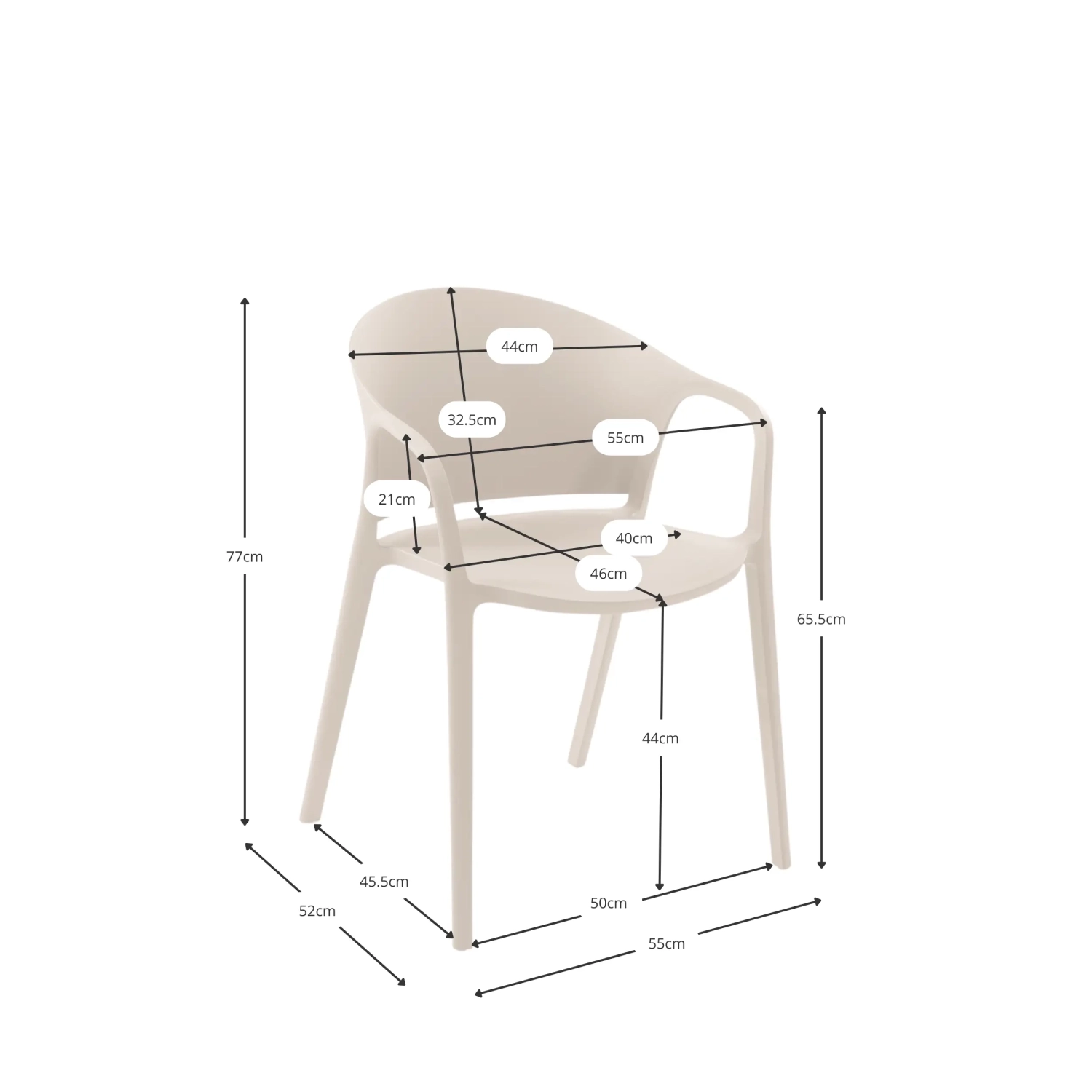 Design-Stuhl für den Innen- und Außenbereich - Alpstone