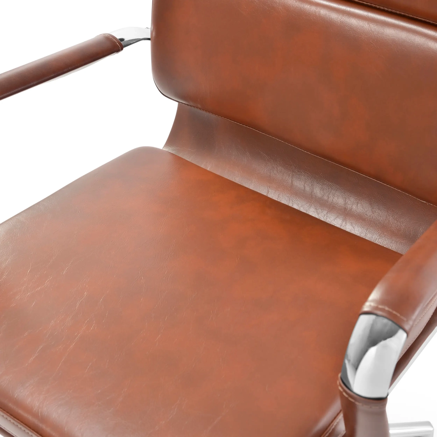 Silla de oficina moderna tapizada en polipiel | Confort y estilo profesional