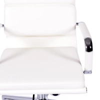 Silla de oficina Task de cuero italiano con respaldo alto | Diseño elegante