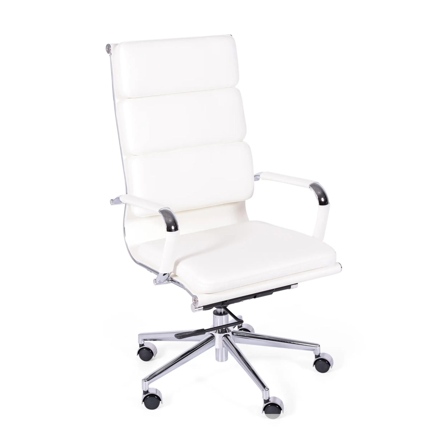 Task Kontorsstol i italienskt läder med hög rygg och elegant design