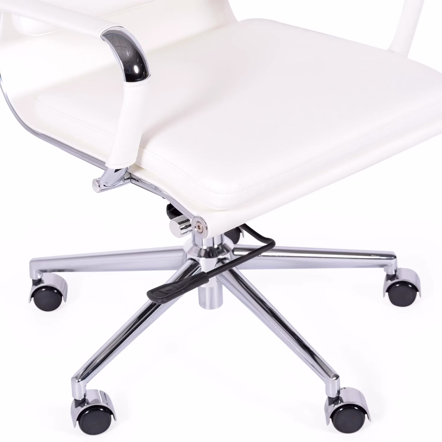 Bürostuhl aus italienischem Leder mit hoher Rückenlehne | Elegantes Design