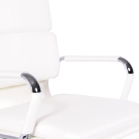 Silla de oficina Task de cuero italiano con respaldo alto | Diseño elegante
