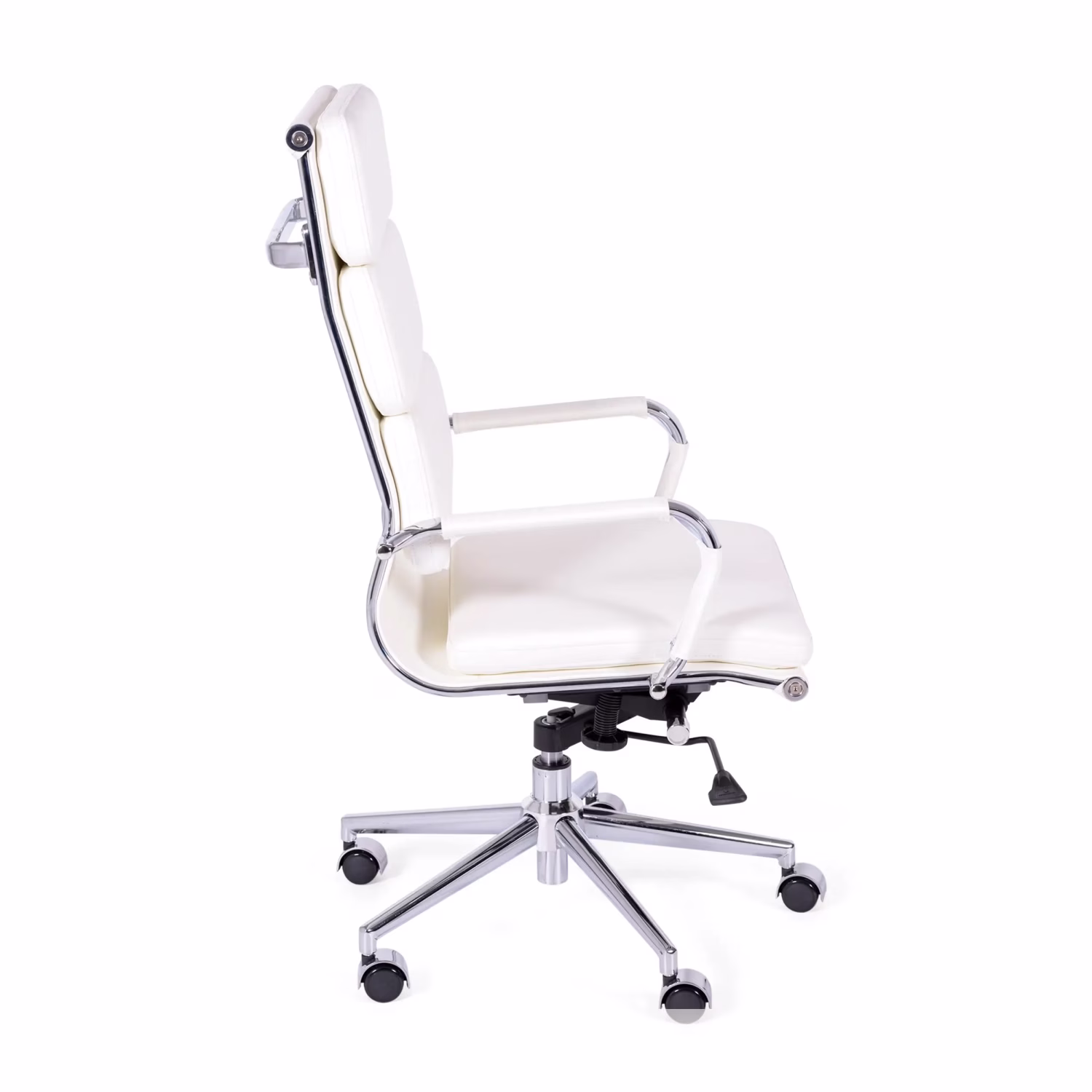 Bürostuhl aus italienischem Leder mit hoher Rückenlehne | Elegantes Design