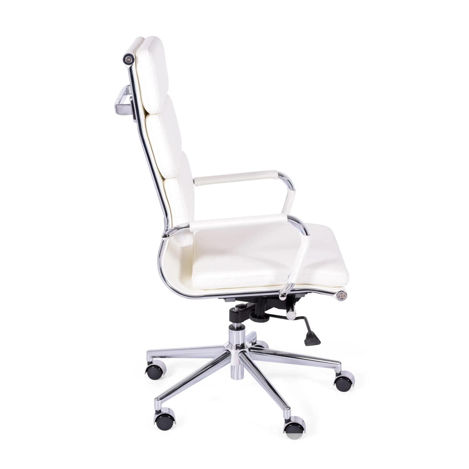 Silla de oficina Task de cuero italiano con respaldo alto | Diseño elegante