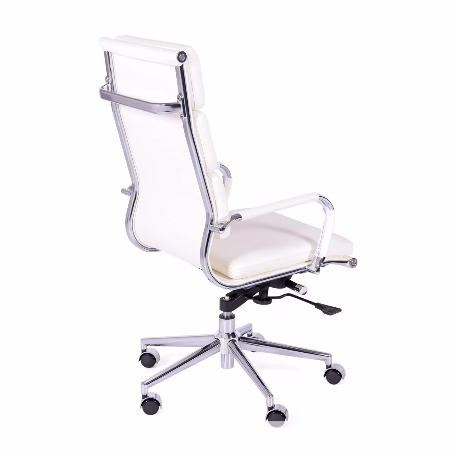 Bürostuhl aus italienischem Leder mit hoher Rückenlehne | Elegantes Design