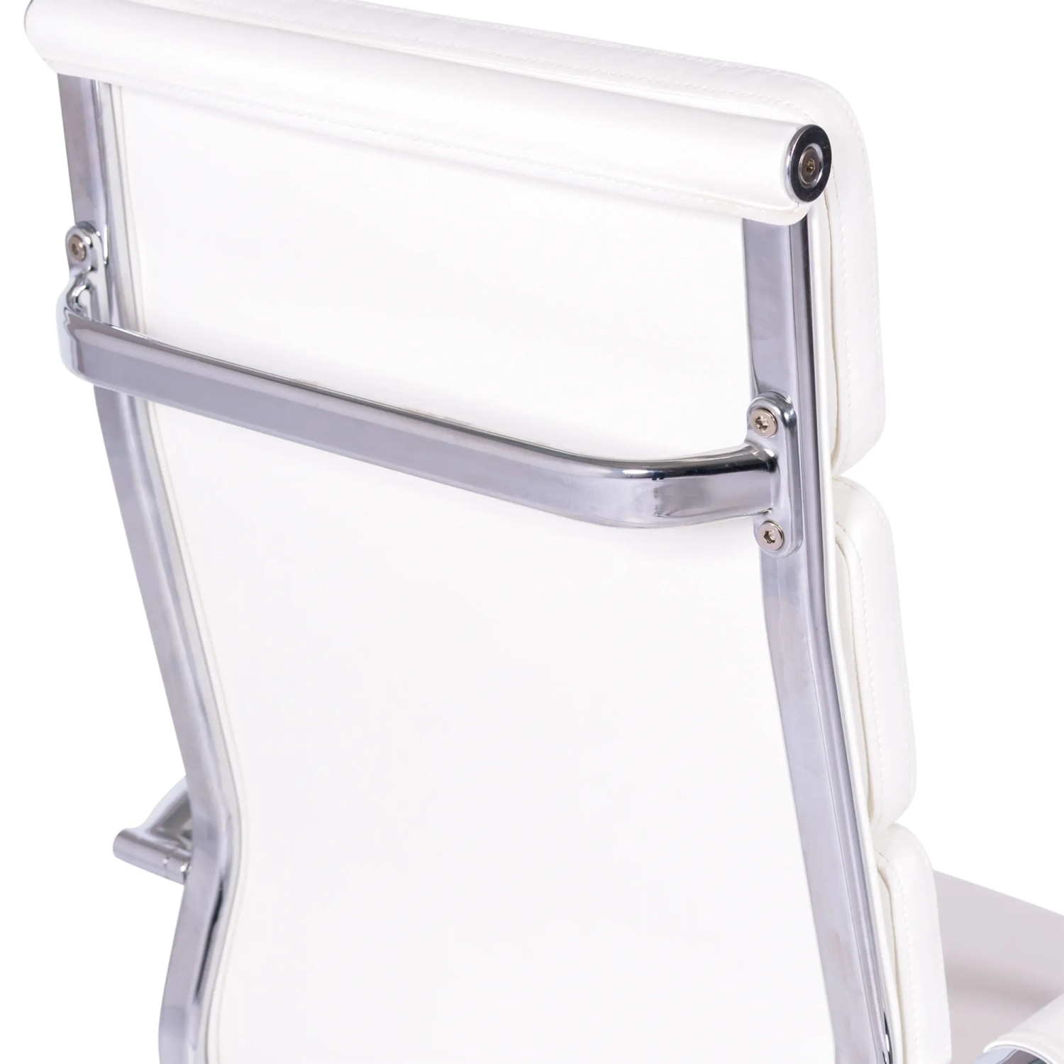 Sedia da ufficio in pelle italiana Task con schienale alto e design elegante