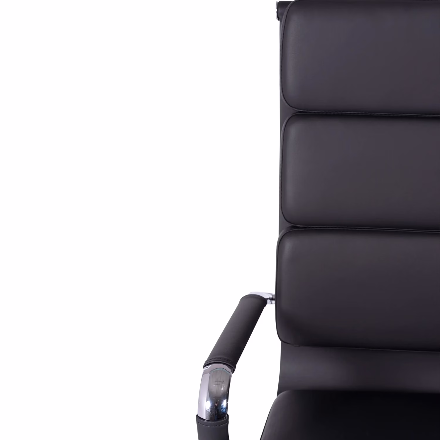 Bürostuhl aus italienischem Leder mit hoher Rückenlehne | Elegantes Design