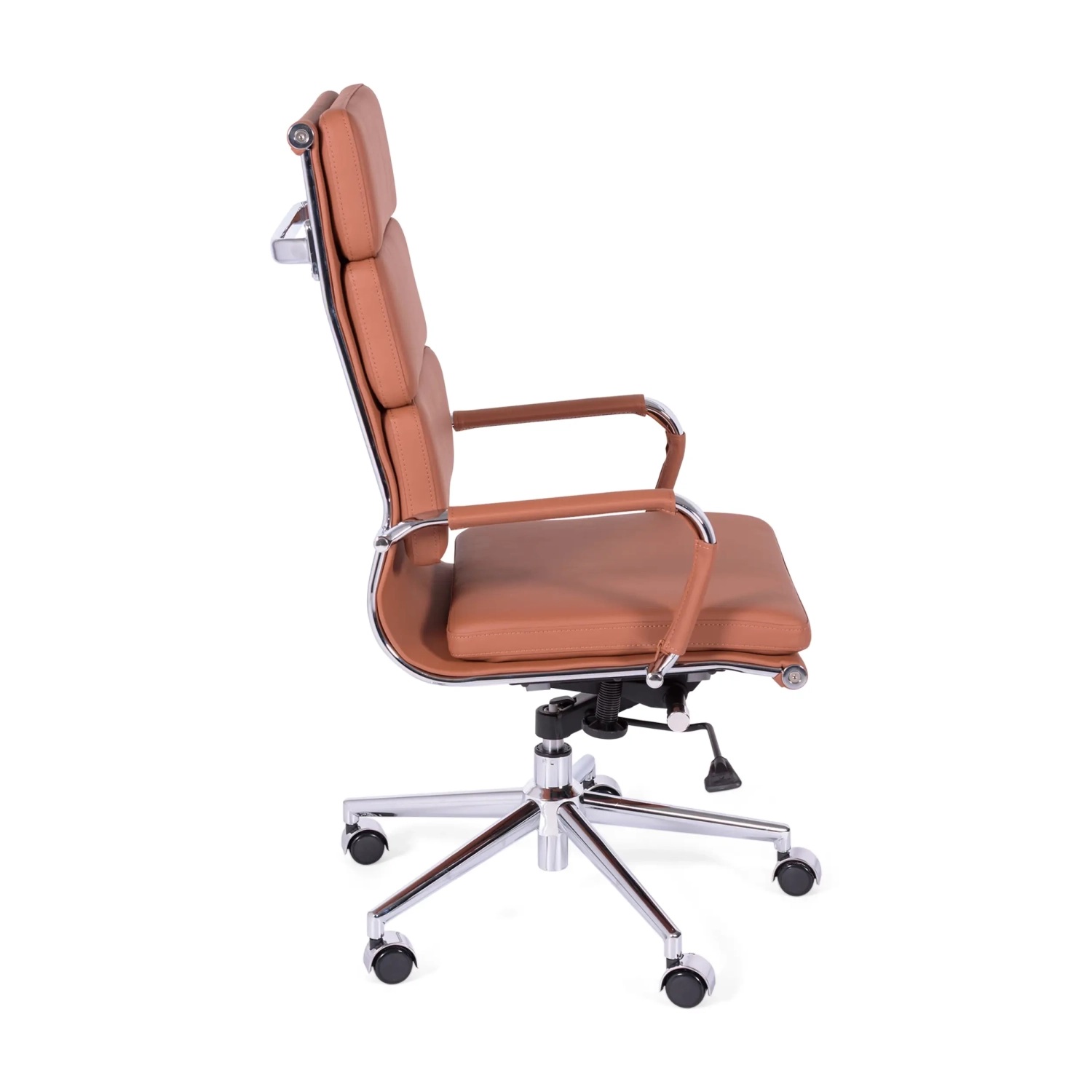 Silla de oficina Task de cuero italiano con respaldo alto | Diseño elegante