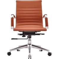 Task Low-Back Italian Leather Office Chair | Style & Comfort