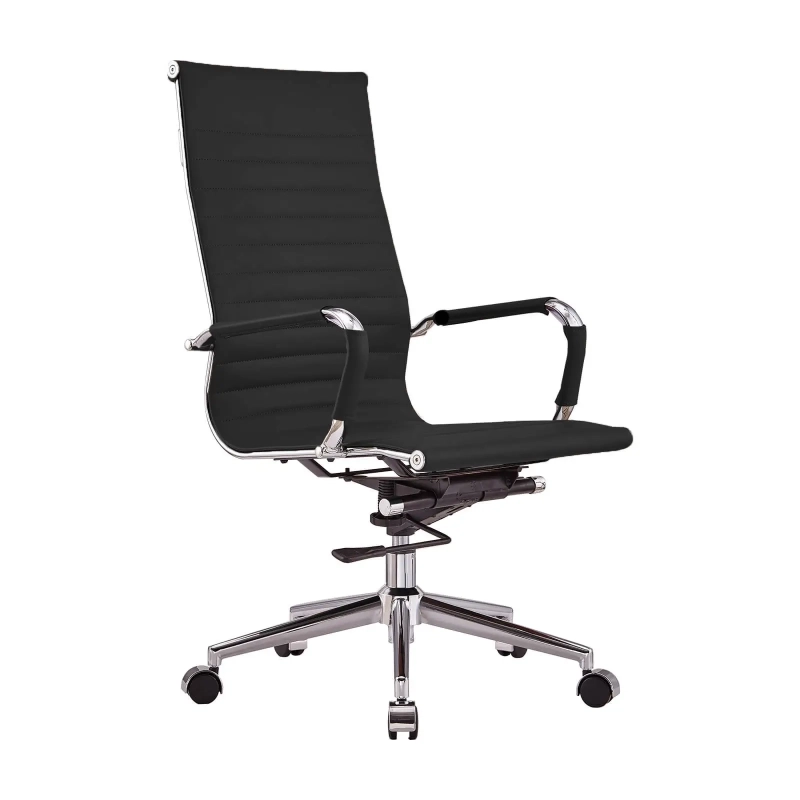 Korkeaselkäinen italialainen nahkainen toimistotuoli | Ergonomia ja ammattimainen tyyli