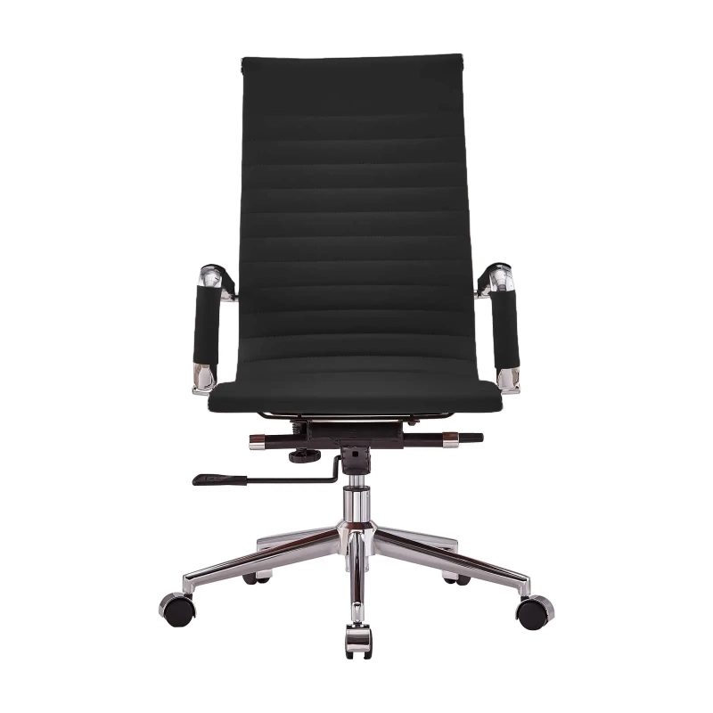 Korkeaselkäinen italialainen nahkainen toimistotuoli | Ergonomia ja ammattimainen tyyli
