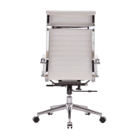 Silla de oficina Task de cuero italiano con respaldo alto | Ergonomía y estilo profesional