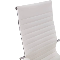 Chaise de bureau en cuir italien à dossier haut - Ergonomie et style professionnel