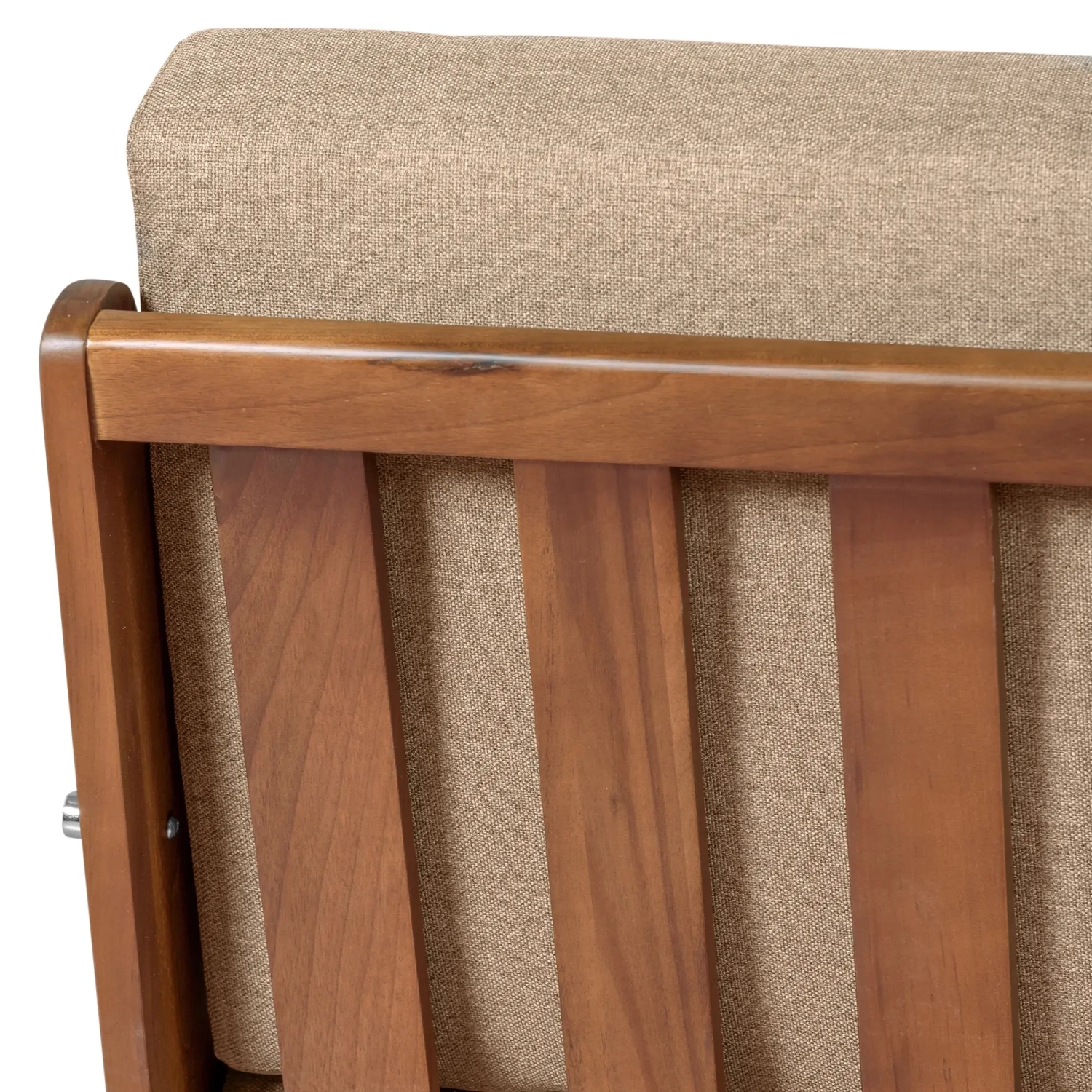 Industrial Sofa Daneu upholstered in cotton-Wooden Sofas-Mueble Design