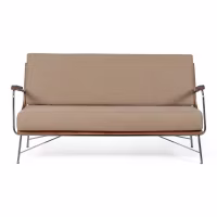 Industriële Sofa Daneu bekleed met katoen - Houten Sofas - Mobelarium