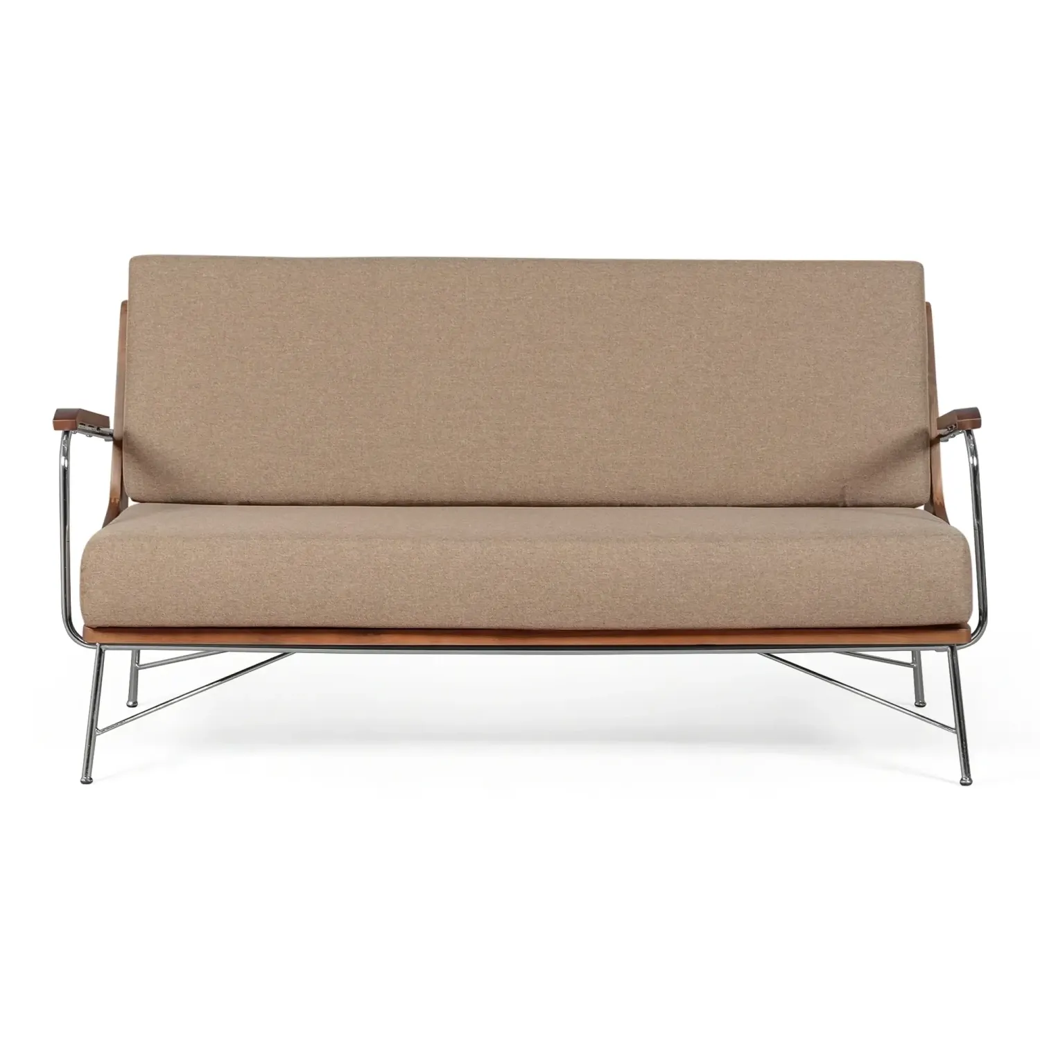 Industrielles Sofa Daneu mit Baumwollbezug-Holzsofas-Mobelarium