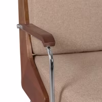 Industrielles Sofa Daneu mit Baumwollbezug-Holzsofas-Mobelarium