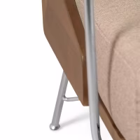 Industrielles Sofa Daneu mit Baumwollbezug-Holzsofas-Mobelarium
