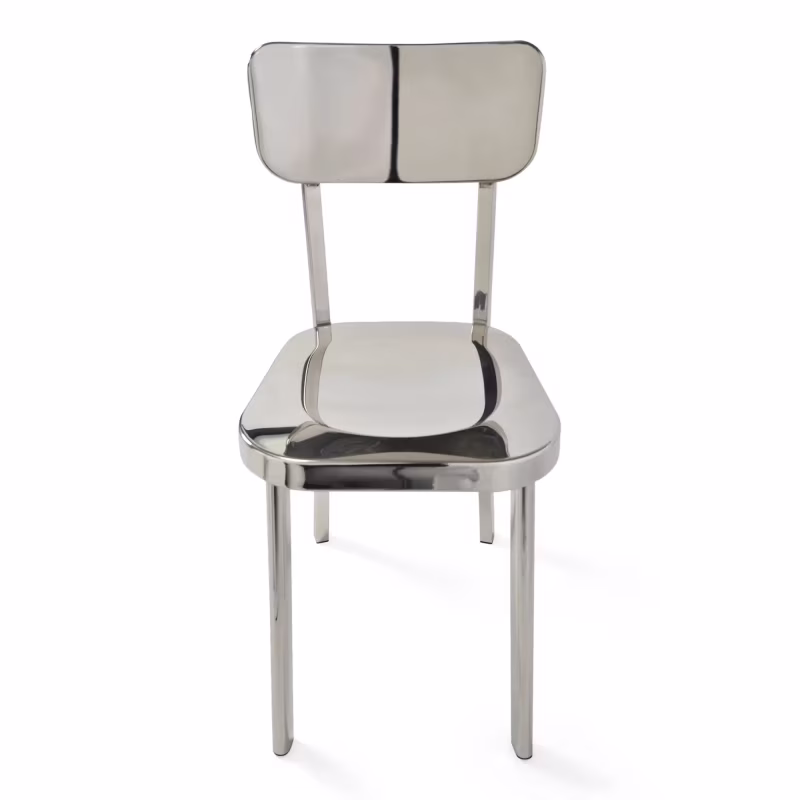Delawere-stol i rostfritt stål : Elegant industridesign