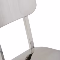 Delawere Stuhl aus Edelstahl : Elegantes Industriedesign