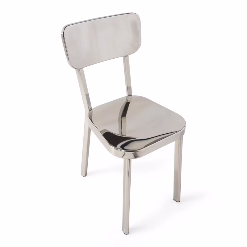 Delawere-stol i rostfritt stål : Elegant industridesign