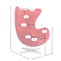 Inspiracja Krzesłem Jajko - Nowoczesny Fotel Premium - Designerskie Meble