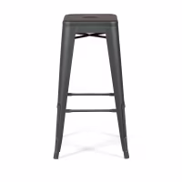 Bistro industriell pall Matt 76CM vit - Industriella pallar och stolar