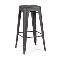 Bistro industriell pall Matt 76CM vit - Industriella pallar och stolar