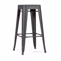 Bistro industriële kruk Mat 76CM wit - Industriële krukken en stoelen