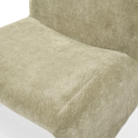 Möblerad designfåtölj Basel, minimalistisk och bekväm stil