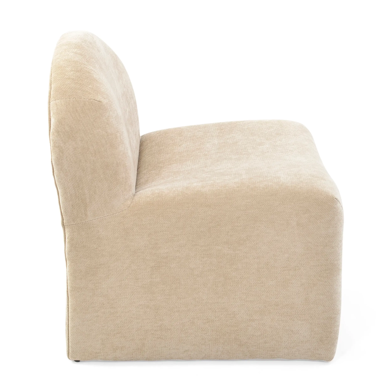 Basel upholstered design armchair, minimalist and comfortable style