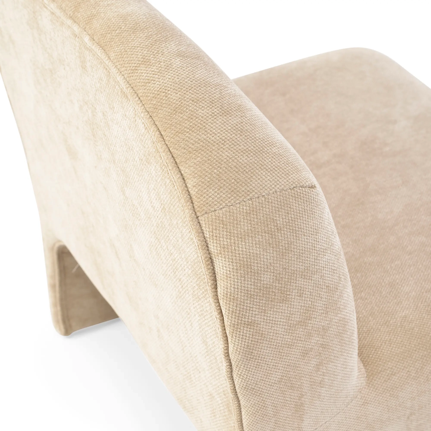 Sillón de diseño tapizado Basel, estilo minimalista y cómodo