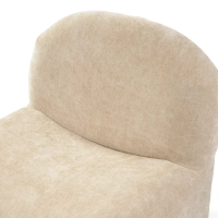 Cadeirão de design estofado Basel, estilo minimalista e confortável