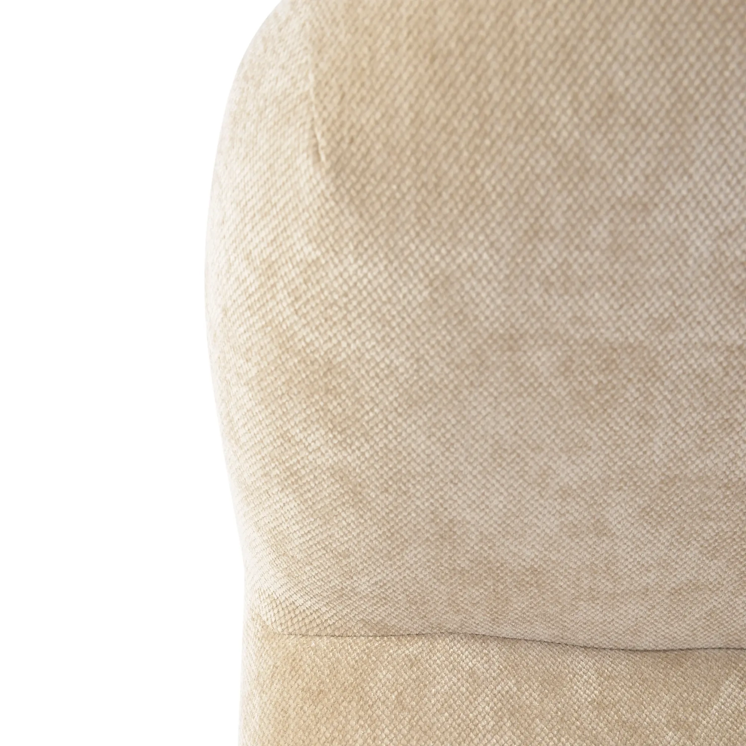 Cadeirão de design estofado Basel, estilo minimalista e confortável