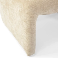 Sillón de diseño tapizado Basel, estilo minimalista y cómodo