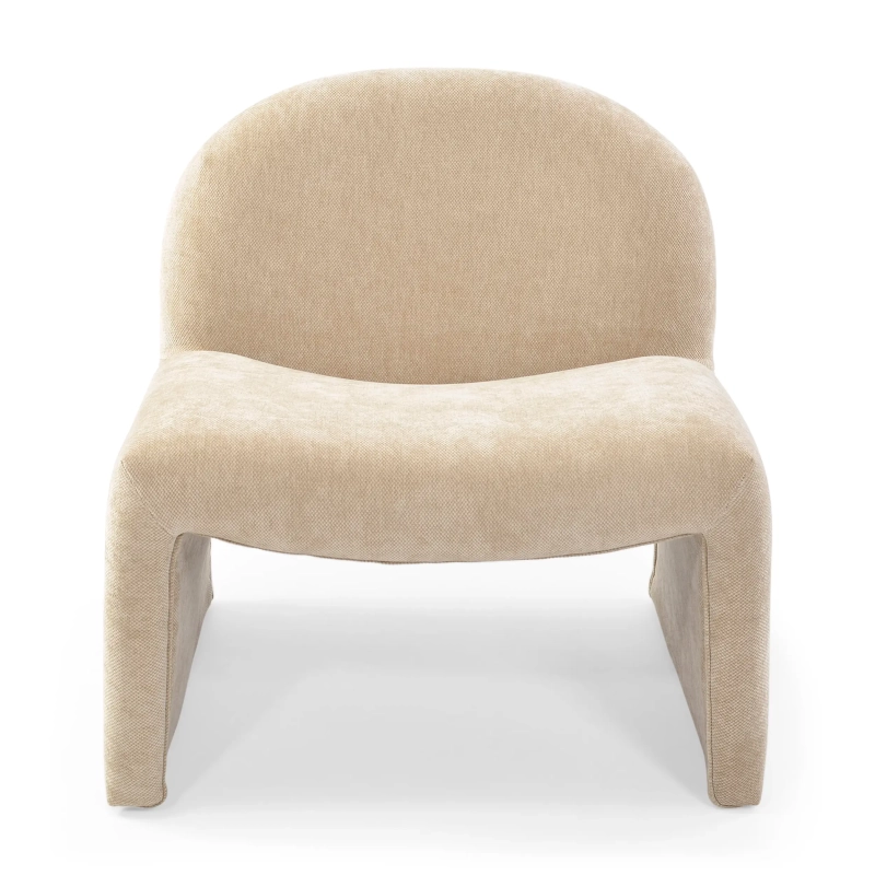 Sillón de diseño tapizado Basel, estilo minimalista y cómodo