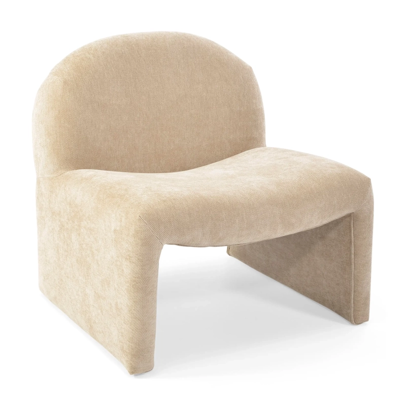 Designerski fotel tapicerowany Basel, minimalistyczny i wygodny styl